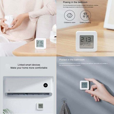 YMYNY Pour Xiao mi mi hygromètre thermomètre numérique thermomètre Bluetooth professionnel maison humidité intérieure et température mètre pour la mesure de la pièce, 3 pièces