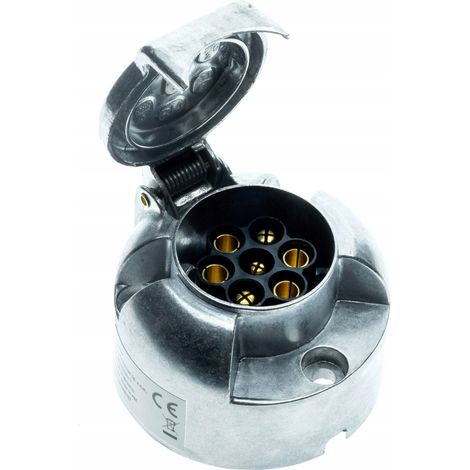 EPTA02 7-polige 12V-Anhängersteckdose – Aluminium (1/4)
