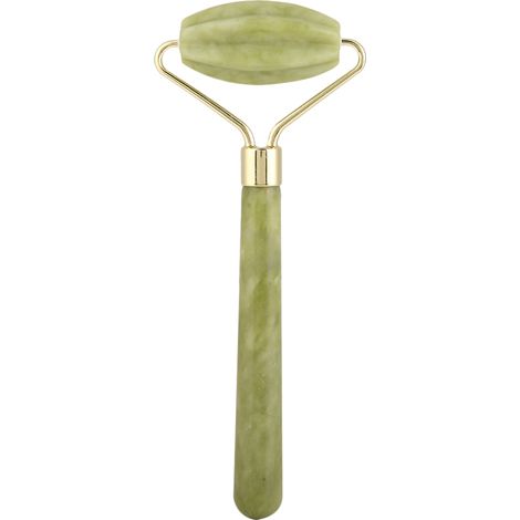 Rouleau de jade pour massage du visage : instrument de massage facial raffermissant, liftant et anti-rides (1/5)
