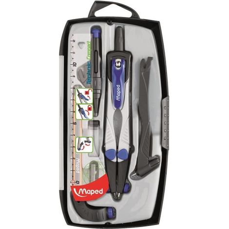 MAPED Compas Technic Compact 7 Pièces (1/5)