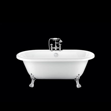 Vasca da bagno freestanding con piedini CHELSEA Bianca 170 cm Piedini di leone Cromati