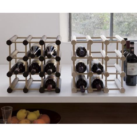 Cantinetta Modular Portabottili 12 Sitze in Canty -Buchenholz (1/5)