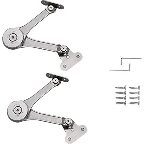 2 supports charnière boîte réglables, ascenseur armoire pour couvercle meuble (1/5)