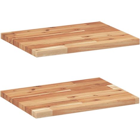 Étagères murales 2 pcs,Étagère flottante 60x30x2 cm acacia massif à l'huile CFW63142 (1/5)