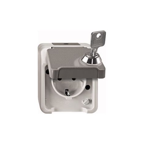 MERTEN MEG2423-8029 GRIS PRISE DE COURANT