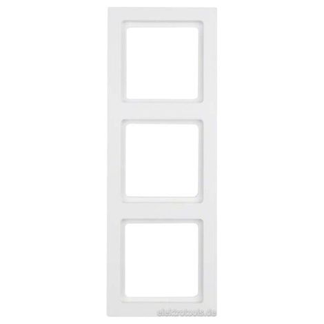 Marco 3 elementos Berker By Hager Q3 10136099 Blanco mate