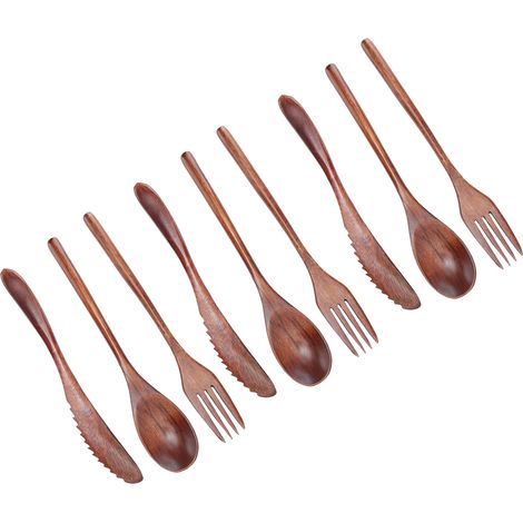 Trois ensembles de vaisselle en bois trois pièces (1/5)