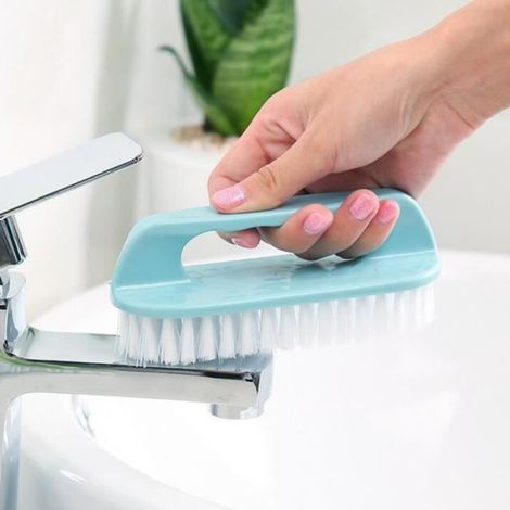Blanchisserie nettoyage pinceau brosse nettoyage en plastique doux pour laver les vêtements chaussures ménagères couleur aléatoire (1/4)