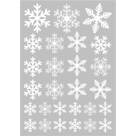 Stickers noel fenetre 50x35cm adhésion électrostatique sans colle polyvalent vitre mur réutilisable sans résidu facile à poser (1/4)