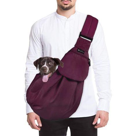 ZOLGINAH Sac de Transport pour Chien, Sac à Bandoulière Mains Libres pour Petit Animal de Compagnie avec Sangle Réglable, Adapté au Transport de Petits Animaux de Compagnie en Voyage en Plein Air (1/5)