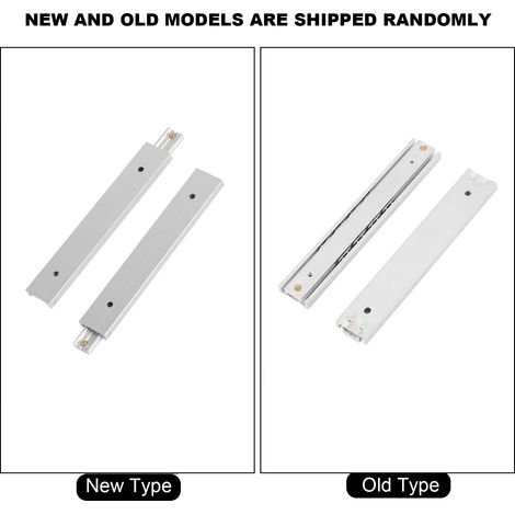 Rail de guidage pour tiroir et cabinet miniatures - Jeu de 2 rails aluminium durable 100mm, installation facile, glissement silencieux (1/5)