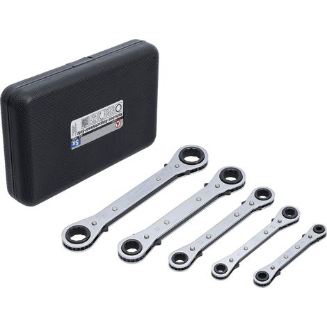 Bgs Technic Pro+ - Set Da 5 Chiavi A Cricchetto, 6 X 8-19 X 22 Mm (1/5)
