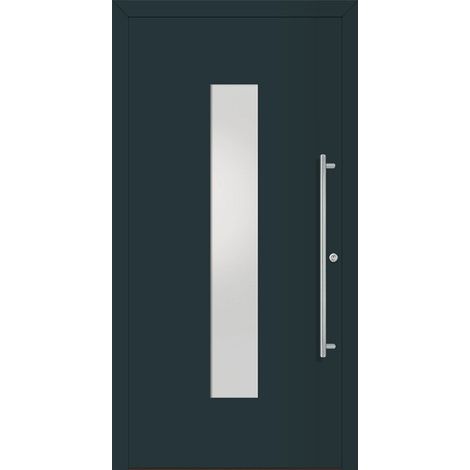 Porta D'Ingresso In Metallo Home Ral7016 Satinato Bianco B1100Mm H2100Mm Din Destra Rc 2 N.Din En1627
