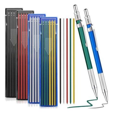 Matita per saldatore meccanico con 48 ricariche rotonde per tubi e condotti metallici (1/4)
