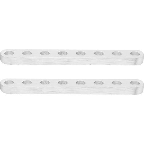 1 paire de poutres plates pour structure robotique, accessoire à 8 trous 3102‑0008‑0064 4 x 8 x 64 mm