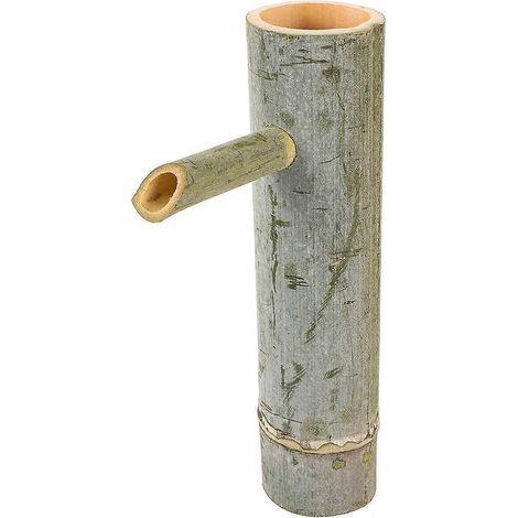 Fontaine à eau en bambou, petite fontaine en bambou, fontaine de recyclage d'eau en bambou, décoration pour aquarium-25X17CM-Green (1/4)