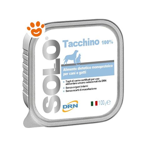 DRN Dog & Cat SOLO Tacchino - DRN Dog & Cat SOLO Tacchino - Vaschetta Da 100 Gr (1/2)