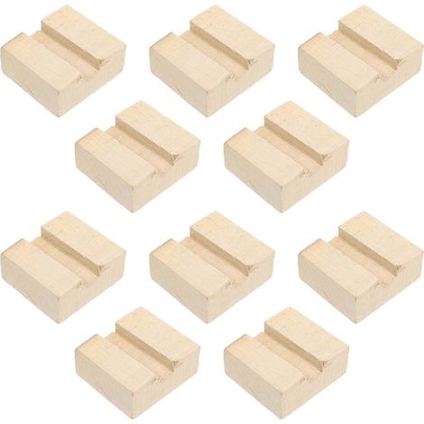 Cales pour manche de marteau, beiges, 5,00 x 4,50 x 1,90 cm, lot de 10, pour l'entretien des outils agricoles. (1/5)