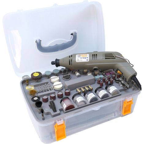 Pack mini meuleuse 130W avec 210 accessoires (1/3)
