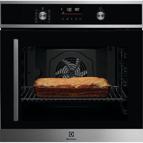 Electrolux – Four pyrolyse 72L – Chaleur tournante pulsée – Classe A+ – Encastrement 59.4 x 56 x 55 cm – Connecté Wi-Fi – Éclairage intérieur LED