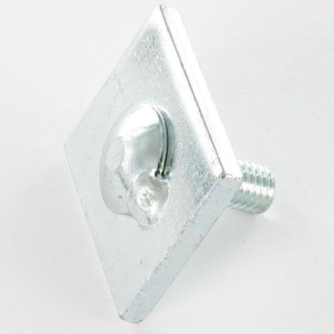 PLAQUETTE 40X32X5 + TRCC JAPY tête ronde collet carré 8X25 Acier zingué-1 pièce