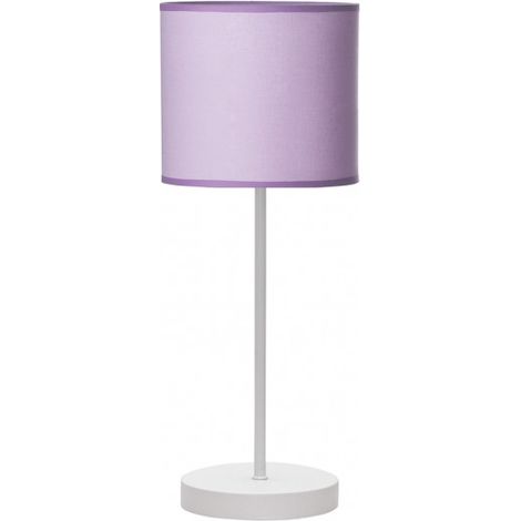 Sobremesa Ibor 1xe14 Blanco/lila 42x17x17 Cm marca FABRILAMP