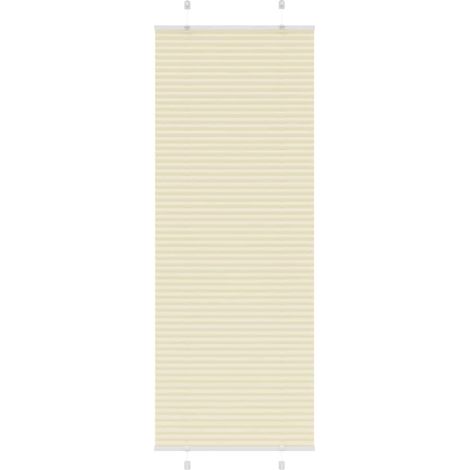 Plissee Creme 75x200 cm Stoffbreite 74,4 cm Polyester