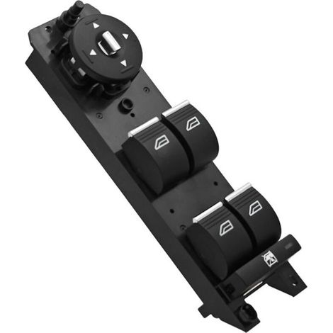 Le F1ET-14A132-CB est un interrupteur de lève-vitre compatible avec les modèles Ford Focus de 2012 à 2017. Il commande les vitres électriques et sert d'interrupteur principal côté conducteur.