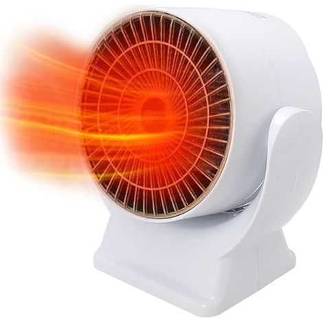 Crea – Aérotherme silencieux 500W/800W – Rotation 30° – Matériau ignifuge V0 – Protection contre surchauffe – Pour bureaux et vérandas (1/5)