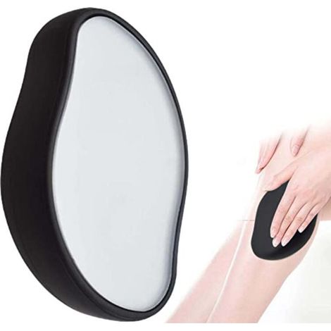 Filiyano – outil d – Épilateur en verre noir, outil d'exfoliation pour le soin à domicile (lot x1).