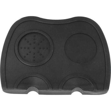 Non Slip Silicone Coffee Powder Tamper Mat Holder Corner Tamping Pad for Kitchen Shop Black (1/5)