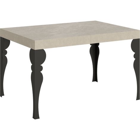 Tavolo Allungabile 120-204x80x77 cm Paxon Cashmere Telaio Antracite (1/4)