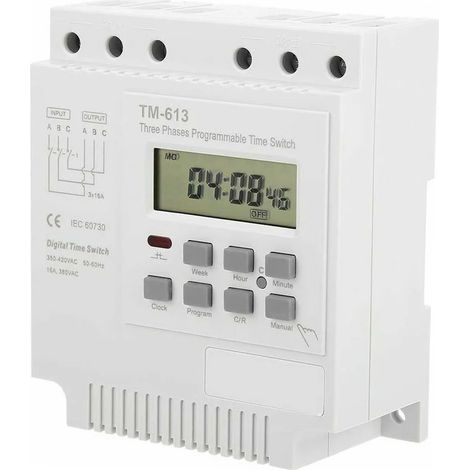 Programmierbarer Timer - Timer 380V TM-613 Zeitschaltuhr für Drehstrommotor