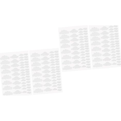 2 Ensembles Autocollants Autocollants Blancs Auto Adhésifs Décorations Pvc Pour École Décoration Murale Colorée 96 Pièces 2 (1/5)