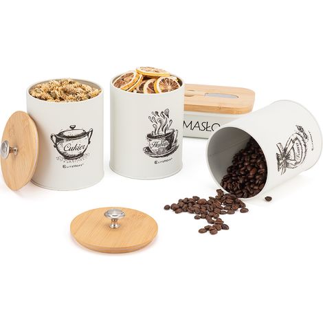 Set aus 3 Küchenbehältern und einer Butterdose E-6058 (1/5)