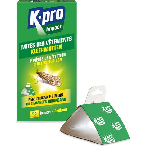 Piège anti-mites pour vêtements - lot de 2
