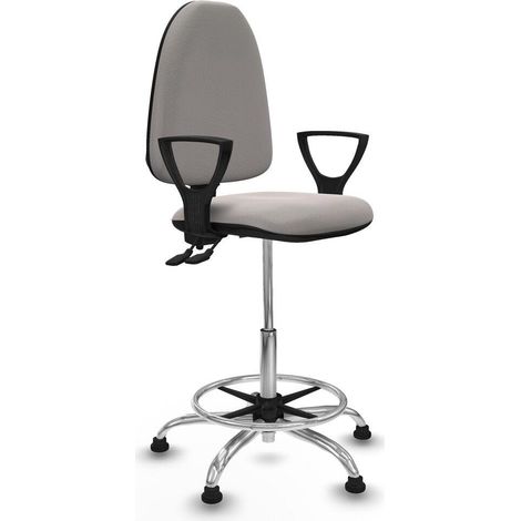 Piqueras y Crespo Taburete Aýna blanco confortable (1/3)