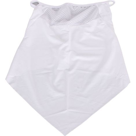Écharpe de protection solaire multifonctionnelle pour VTT, respirante et triangulaire, idéale pour les sports de plein air et le cyclisme (blanche). (1/5)