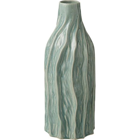 Vase Bouteille en Porcelaine "Richard" 42cm Bleu (1/4)
