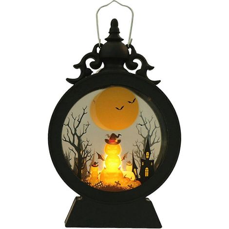 Bougie led lumineuse Halloween bougie sans flamme lanterne ornements suspendus pour déco maison Halloween (1/5)