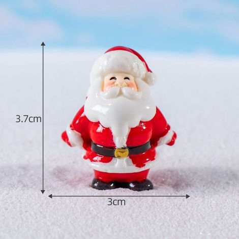 Figurine - Résine - Scène De Noël En Miniature - Décoration Bonsaï Et Paysage Micro - Père Noël - Lot De 1 (1/5)