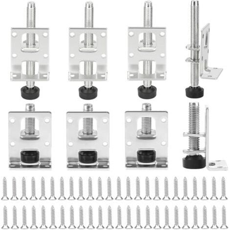 8-teiliges Set verstellbarer Möbelbeine, 55 mm + 102 mm Stahlbeine, verstellbar, Tischbeine, Schrankbeine, höhenverstellbar, mit 48 kleinen Schrauben, verstellbare Tischbeine für Möbel, Regale, Schrän (1/4)