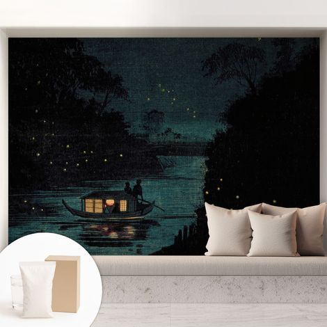 Papier peint avec colle pour décoration moderne de salon chambre à coucher cuisine et bureau Facile Lumières du soir 208x146 cm (1/5)