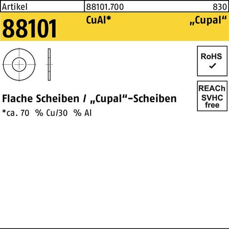 Cupal-Scheiben CuAl 4 4,5x10x1 Cu-Al S 100 Stk (1/2)