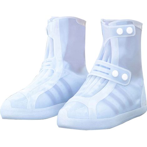Surchaussures imperméables, surchaussures de pluie réutilisables, surchaussures en silicone antidérapantes et résistantes (1/5)