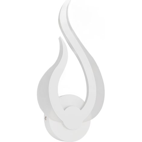 LED-Wandleuchte in Flammenform, schlichtes Design, aus Acryl-Aluminium-Legierung, für Arbeitszimmer, Flur, Schlafzimmer, 85–265 V (1/5)