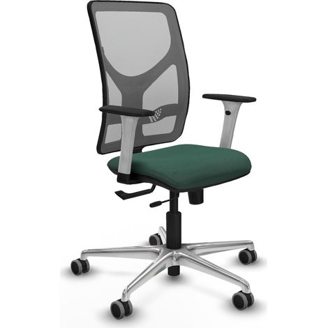 Silla de oficina piqueras y crespo Motilla traslack gris verde botella tela (1/2)