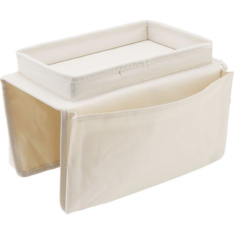 1 plateau pour canapé, pliable avec rangement intégré, poches latérales en tissu Oxford 600D, adapté aux accoudoirs de canapé et fauteuil (1/5)
