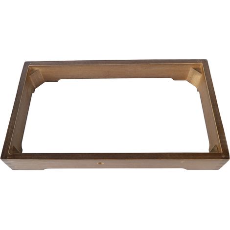 1 Marco de madera para placa de inducción, diseño curvo, esquinas redondeadas, preparación de té (1/5)