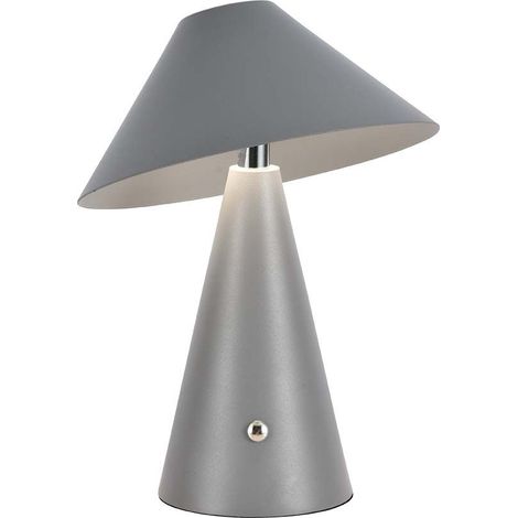 V-TAC Lampada LED da Tavolo 3W ricaricabile USB C Touch Dimmerabile 3in1 in metallo grigio - 7949 (1/5)
